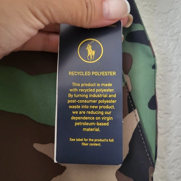 Men's Polo Ralph Lauren Camouflage Outdoor Shorts Recycled Polyester Camo‎ Print - Picture 10 of 10